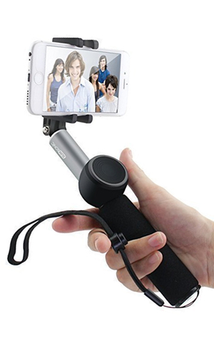 Монопод для селфи Rock Smart Selfie Shutter Bluetooth 60 см Pink фото №2