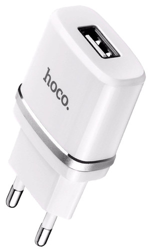 Зарядное устройство Hoco C11 1 USB 1.0 Ампер белый