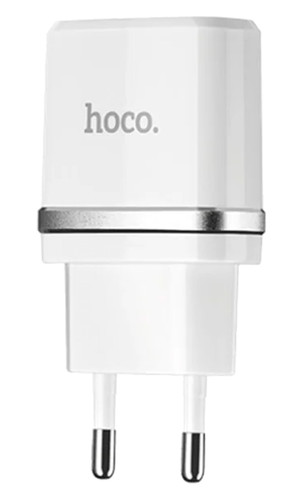 Зарядное устройство Hoco C11 1 USB 1.0 Ампер белый фото №2
