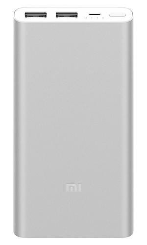 Внешний аккумулятор Xiaomi Mi Power Bank 2i 10000 2018 PLM09ZM MicroUSB серебро
