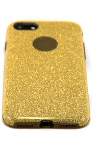 Чехол для iPhone 8 накладка силикон Diamond золото фото №2