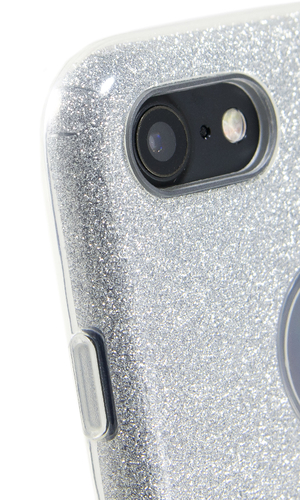 Чехол для iPhone 8 накладка силикон Diamond серебро