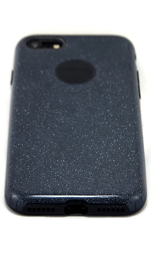 Чехол для iPhone 8 накладка силикон Diamond черная фото №2
