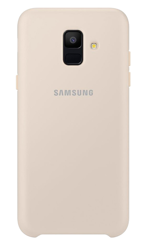 Чехол-накладка для Galaxy A6 2018 Dual Layer Cover EF-PA600CFEGRU золото