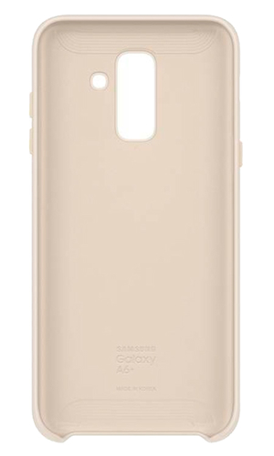 Чехол-накладка для Galaxy J6 2018 Dual Layer Cover EF-PJ600CFEGRU бежевая фото №3