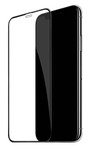 Стекло для iPhone Xr 10D с черной рамкой