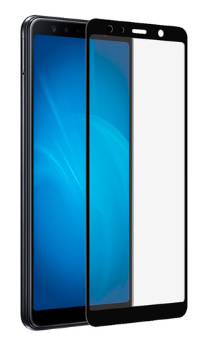 Стекло для Huawei Y6 с черной рамкой 5D