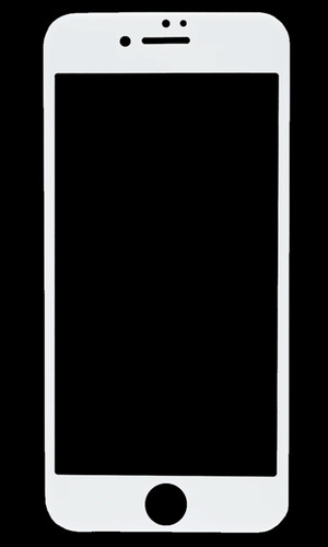 Стекло для iPhone 8 и iPhone 7 с белой рамкой 5D фото №2