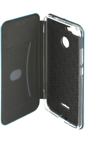 Чехол для Galaxy A40 книжка New Case с магнитом, темно-синяя фото №3