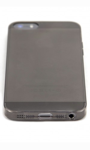 Чехол для iPhone 5S накладка силикон графит