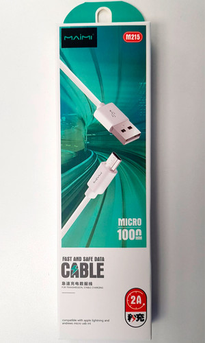 Кабель Micro USB Maimi M215 1 метр белый