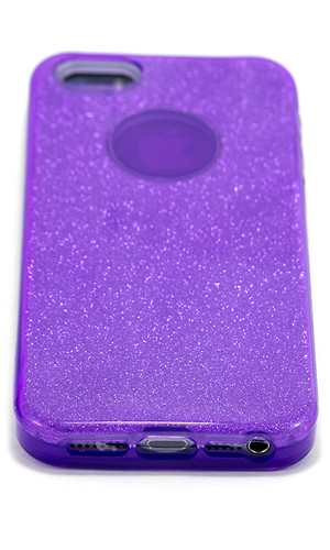Чехол для iPhone 8 накладка силикон Diamond фиолетовая фото №2