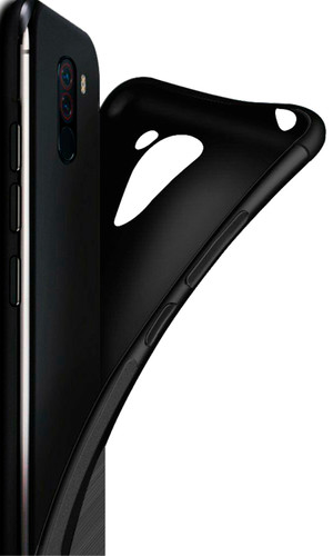Чехол для Galaxy A70 накладка силикон черная фото №2