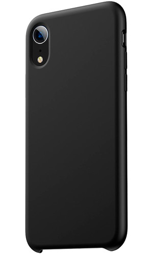 Чехол для Galaxy A70 накладка силикон черная фото №3