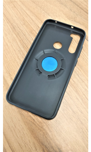 Чехол для RedMi Note 8T накладка силикон с Pop soket черная фото №3