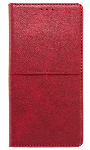 Чехол для Mi 9 Lite книжка Rich Boss с магнитом красная