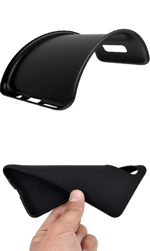 Чехол для Galaxy A31 накладка силикон черная фото №2