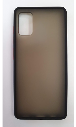 Чехол для Galaxy A41 накладка усиленный пластик черная