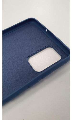 Чехол для Galaxy A31 накладка силикон синяя