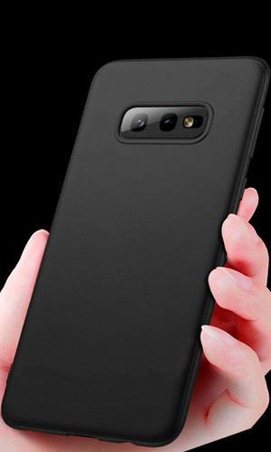 Чехол для Galaxy A51 накладка силикон черная фото №3