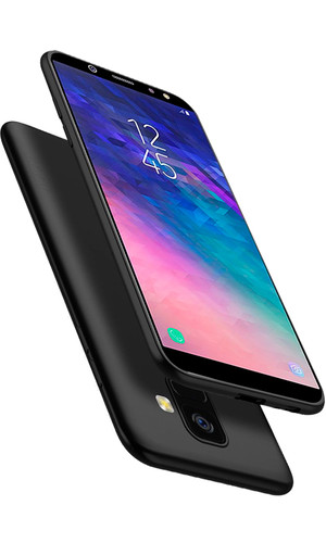 Чехол для Galaxy A51 накладка силикон черная фото №5