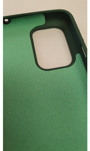 Чехол для Galaxy A71 накладка силикон зеленая