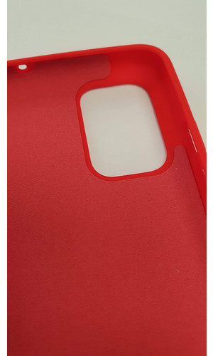 Чехол для Galaxy A71 накладка силикон красная фото №2