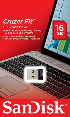 USB флешка 16Гб SanDisk Cruzer Fit