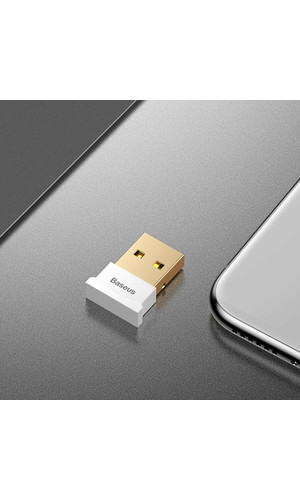 USB адаптер Bluetooth Baseus белый фото №2