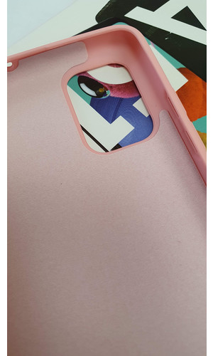 Чехол для Galaxy A51 накладка Silicone Cover розовая фото №2