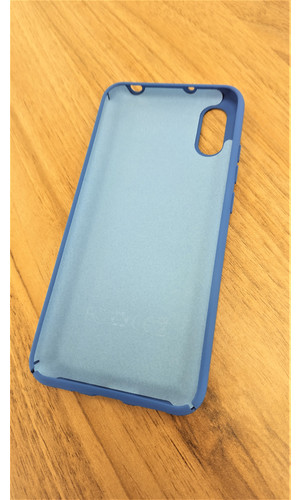 Чехол для Redmi 9A накладка Silicone Cover синяя