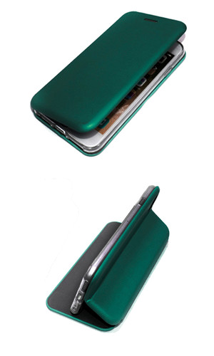 Чехол для Huawei Y8p книжка New Case с магнитом зеленая фото №3