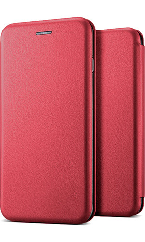 Чехол для RedMi 9 книжка New Case с магнитом красная