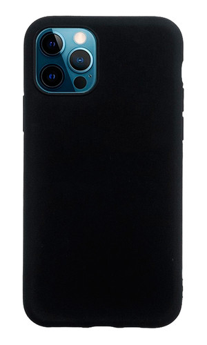 Чехол для iPhone 12 Pro Max накладка силикон черная фото №2