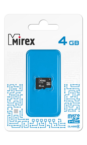 Карта памяти MicroSD 8Гб Class 4 Mirex