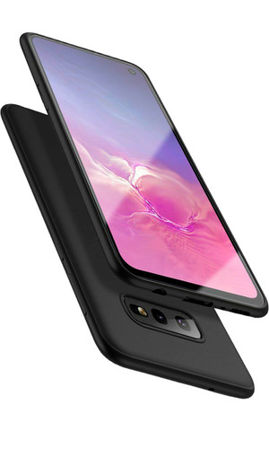 Чехол для Galaxy A71 накладка силикон черная