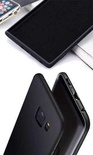 Чехол для Galaxy A71 накладка силикон черная фото №2