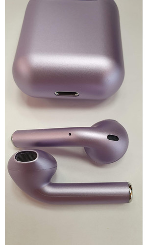Беспроводные наушники TWS i12 Bluetooth фиолетовые фото №3
