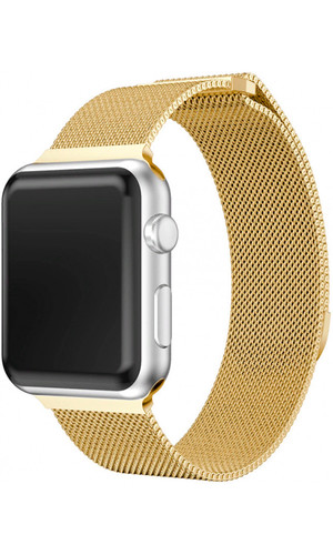 Ремешок для Apple Watch 38/40 мм Металл Gold Миланская петля