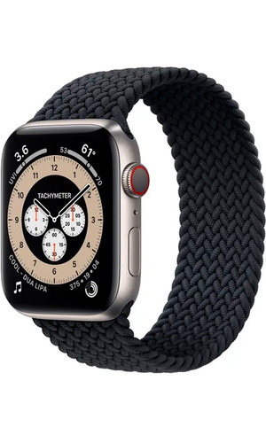 Ремешок для Apple Watch 42/44 мм Braided Solo Loop Черный