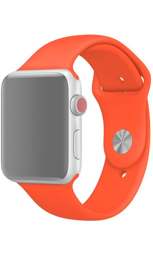 Ремешок для Apple Watch 42/44 мм Silicone Оранжевый