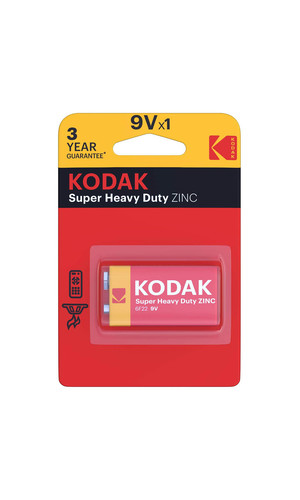 Батарейка Kodak Super Heavy Duty 6F22 9V 