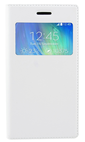 Чехол для iPhone 8 книжка с окном с магнитом белая