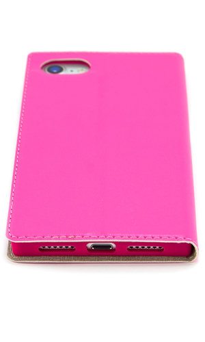 Чехол для iPhone 8 книжка с окном с магнитом розовая фото №3