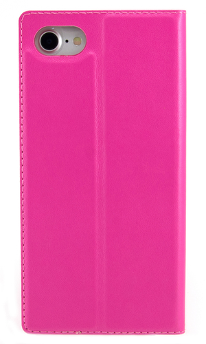 Чехол для iPhone 8 книжка с окном с магнитом розовая фото №4