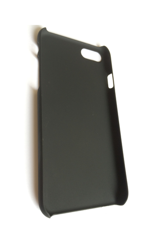 Чехол для iPhone 8 накладка пластик черная с красным сердцем фото №4