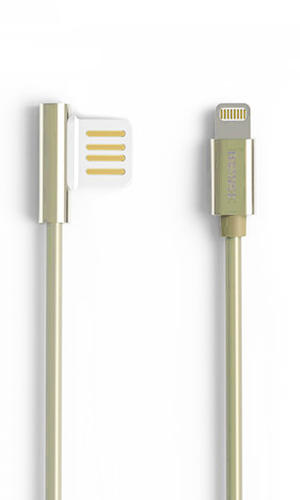 Кабель Lightning для iPhone 7 Remax Emperor RC-054i золото