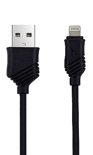Кликните для увеличения изображения Кабель Lightning Hoco X6 Khaki, 1 метр, черный