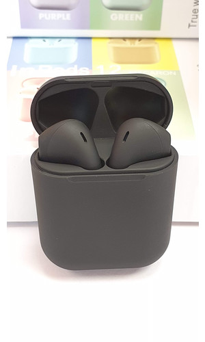 Беспроводные наушники TWS i12 Bluetooth черные фото №2