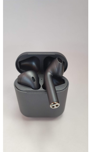 Беспроводные наушники TWS i12 Bluetooth серые фото №3